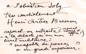 Signature Henri Cartier Bresson